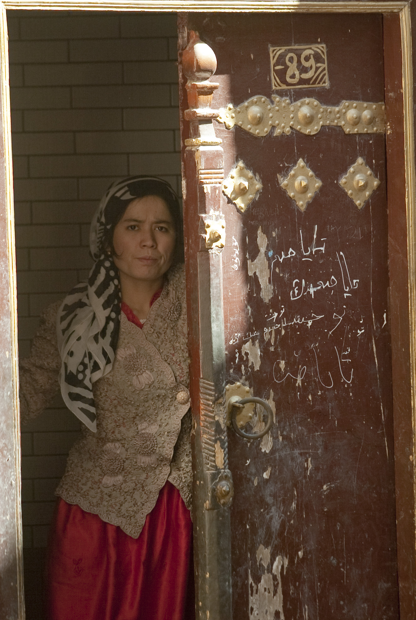 Woman in doorway