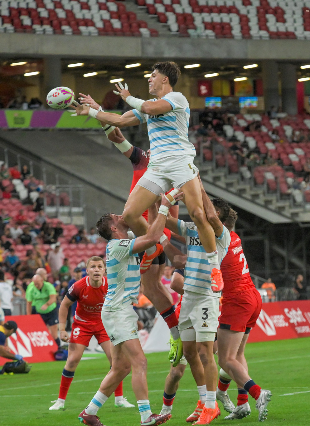 Lineout, ball in air